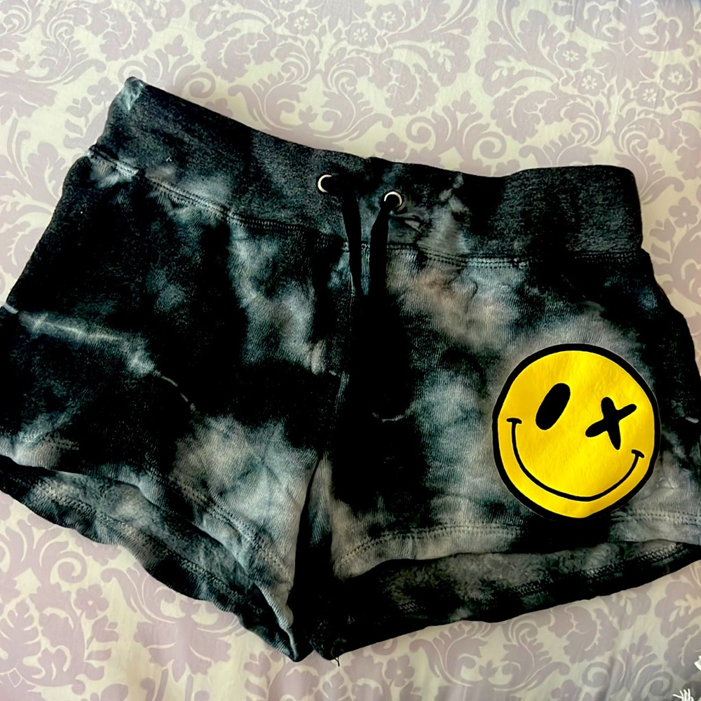 Love junkie tie dye shorts